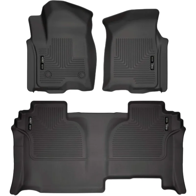 US Weatherbeater Floor Mats | Fits 2019-2024 Chevrolet Silverado/GMC Sierra 1500, 22-24 SLV/SRA 2500,3500 - Double Cab New Body