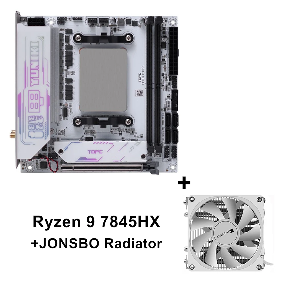 4-Bay NAS Motherboard AMD Ryzen 9 8945HX 7745HX Mini ITX 2×M.2