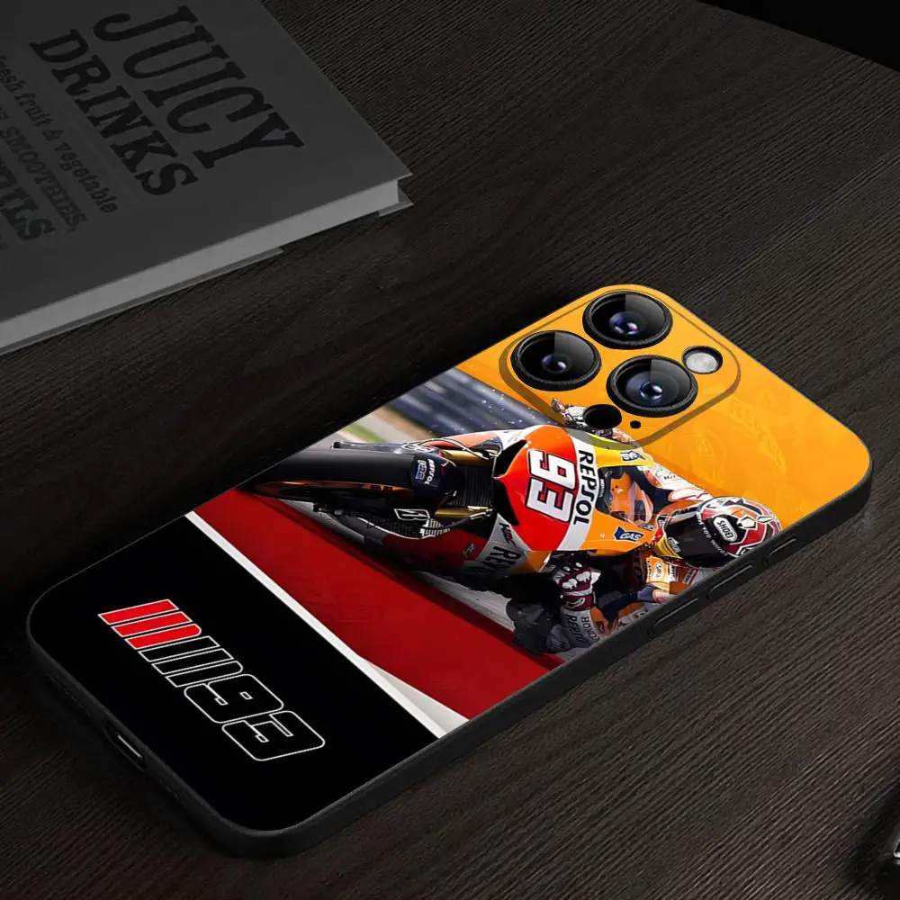 MINISO-Phone case Marc-Marquez-Racing 93 For IPhone 15 16 13 Pro Max 14 12 11 Xr X 8 7 6 Plus Luxury Back Cover