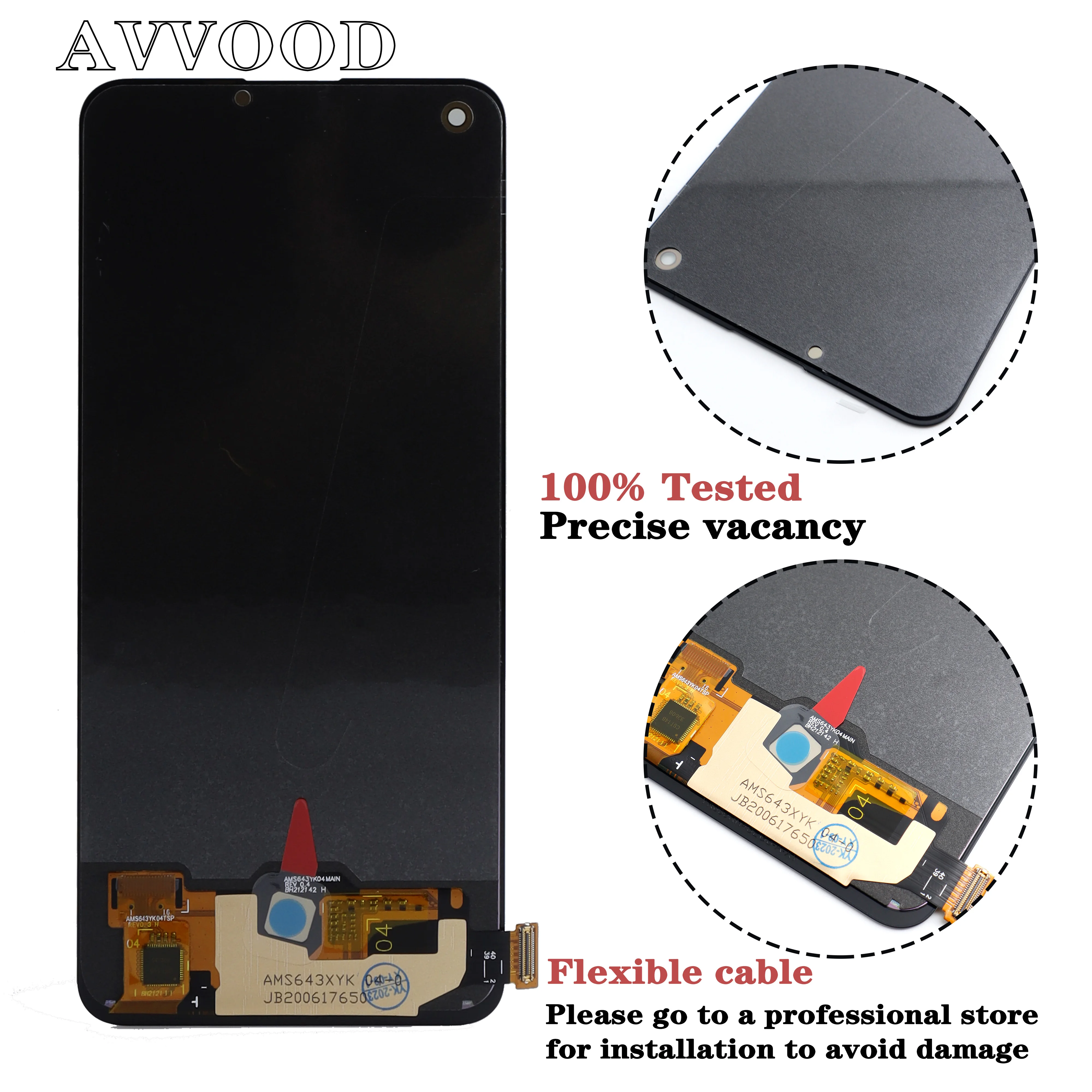 AMOLED LCD Display Touch Screen Digitizer Assembly Replacement Parts for Oppo Reno 6 Z 5G CPH2237 LCD