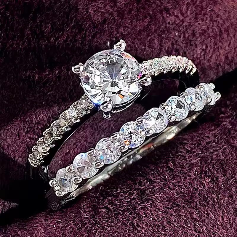 CAOSHI Fashion Wedding Ring Set Review, Square Zirconia Bridal Jewelry for Women image 9