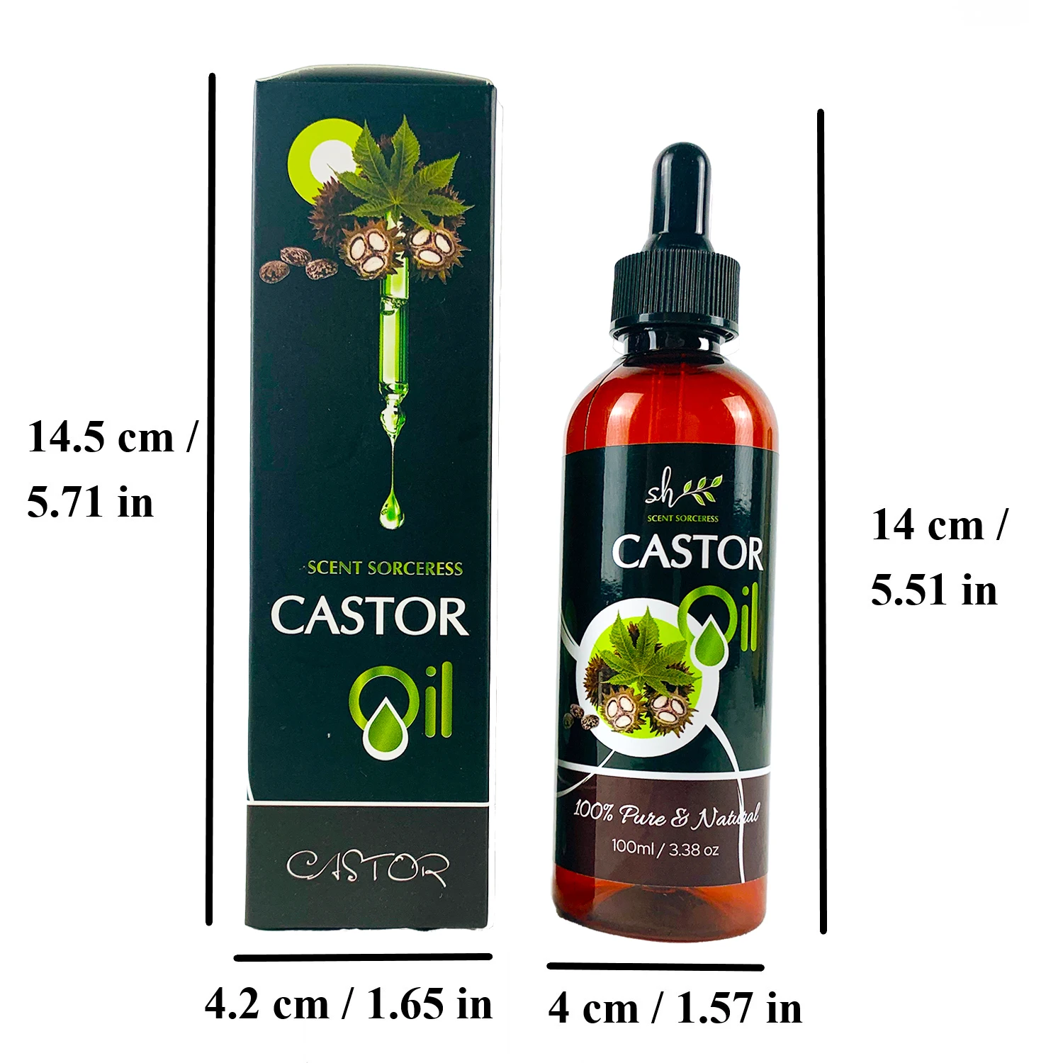 2026 Valentine's Day Gift 100ml Castor Massage Oil Pure Relaxation Essential Oils Intense Repair Hair Nourishing Brighten Skin image 6