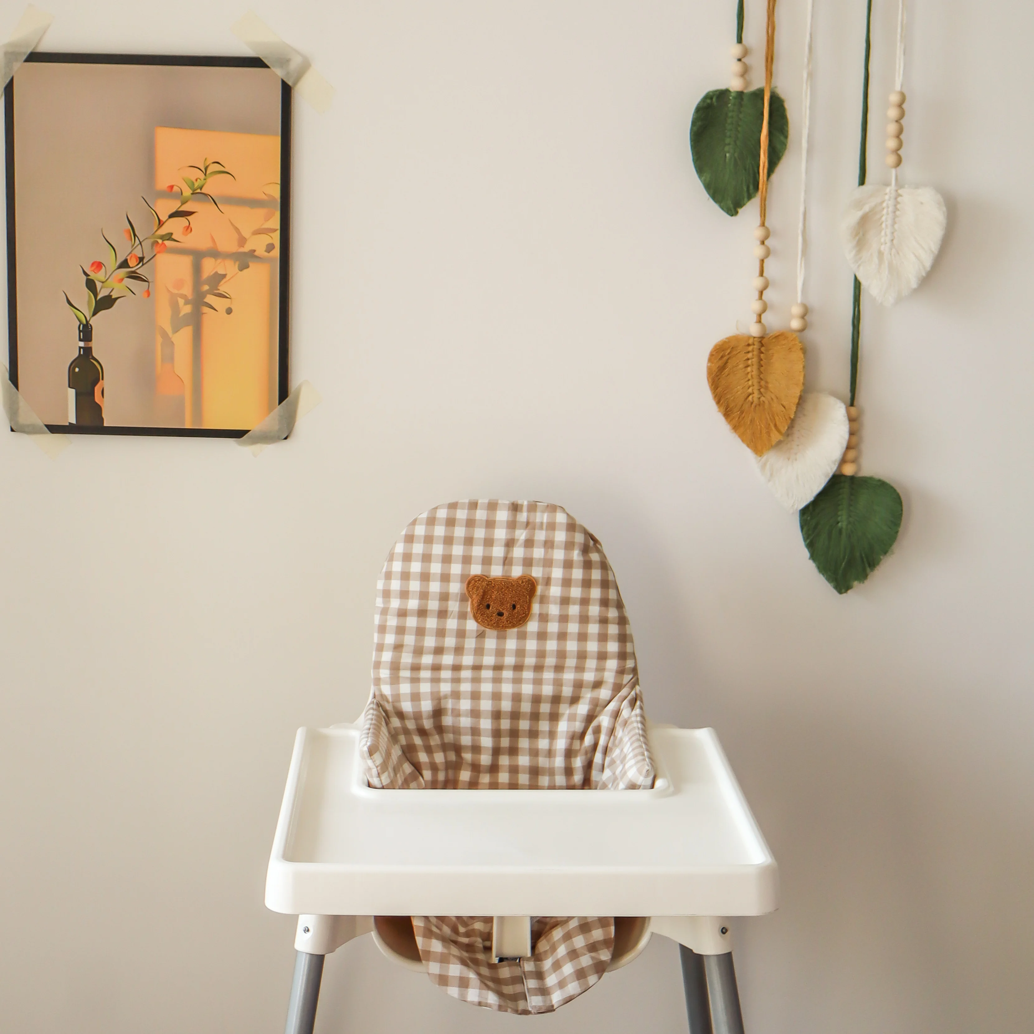 الدب ديناصور الطفل غطاء كرسي مرتفع كرسي وسادة مقعد يغطي وسادة كرسي مرتفع Antilop ، قابل للغسل طوي غطاء كرسي مرتفع للأطفال