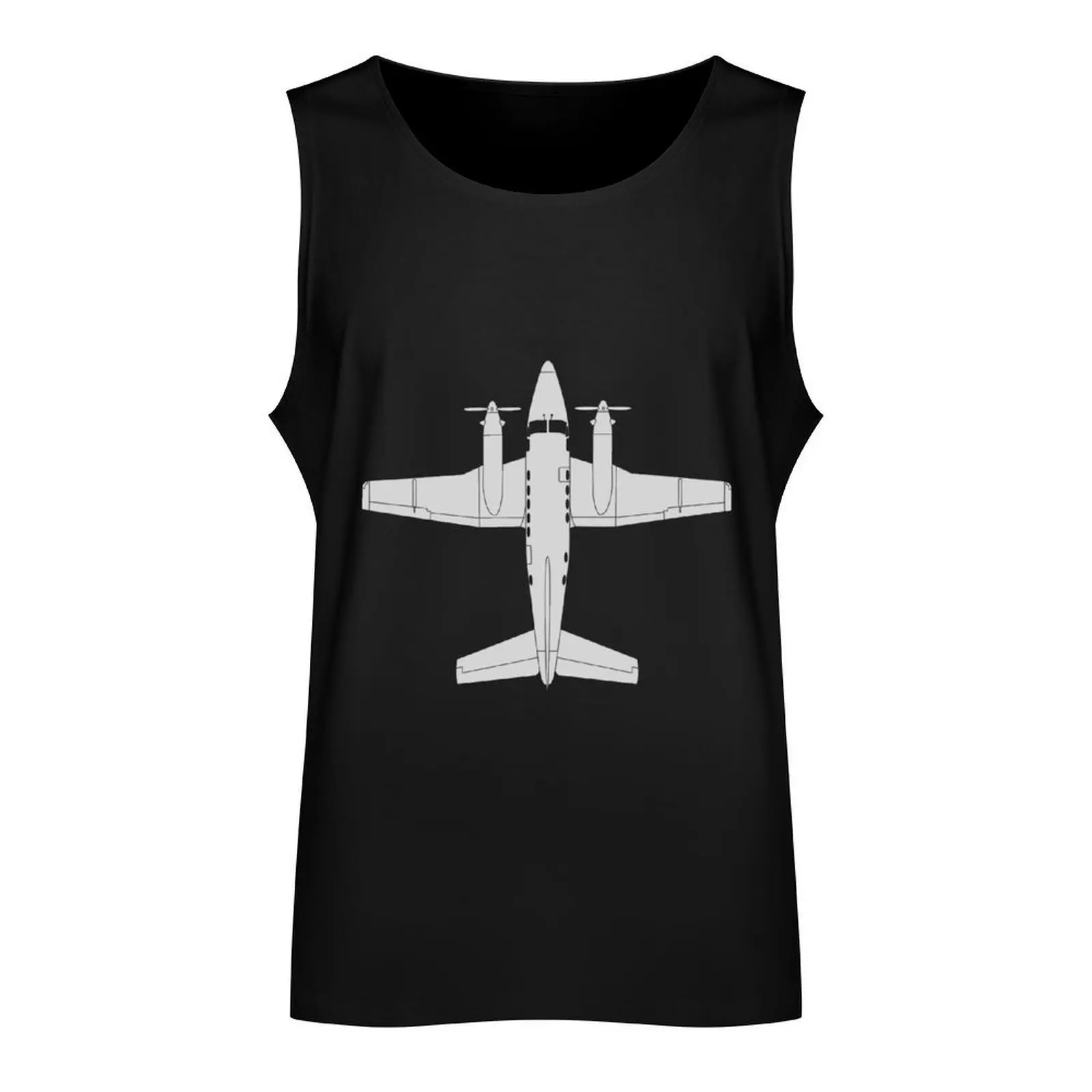 Beechcraft King Air Tank Top muscle t-shirt gym clothes man fitness