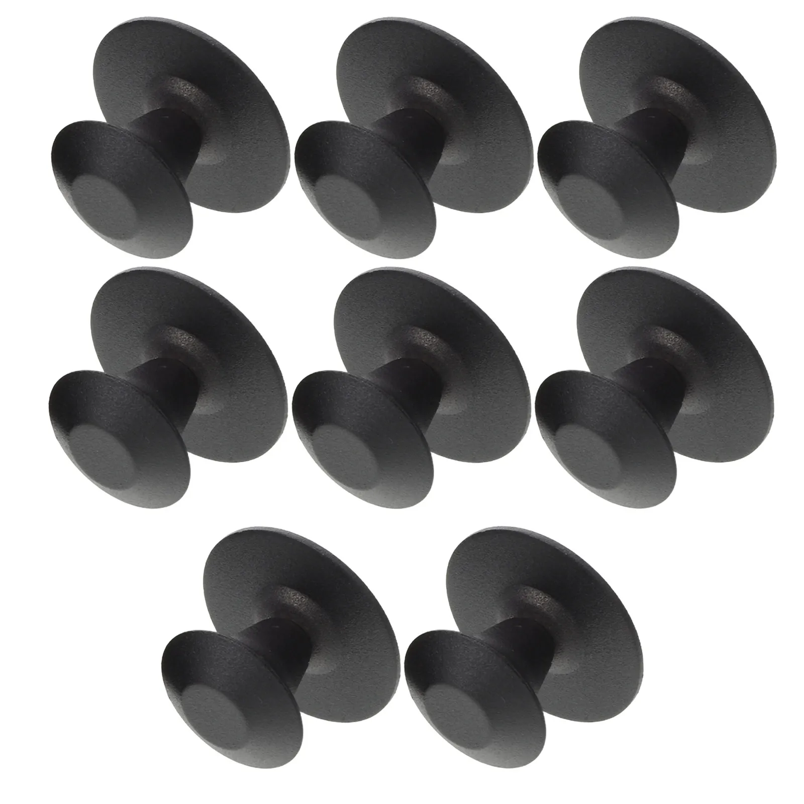 8Pcs Round French Door Knobs Self Adhesive No Punching Dummy Door Handles for Kitchen Cabinets Pantry Closet Glass Doors High