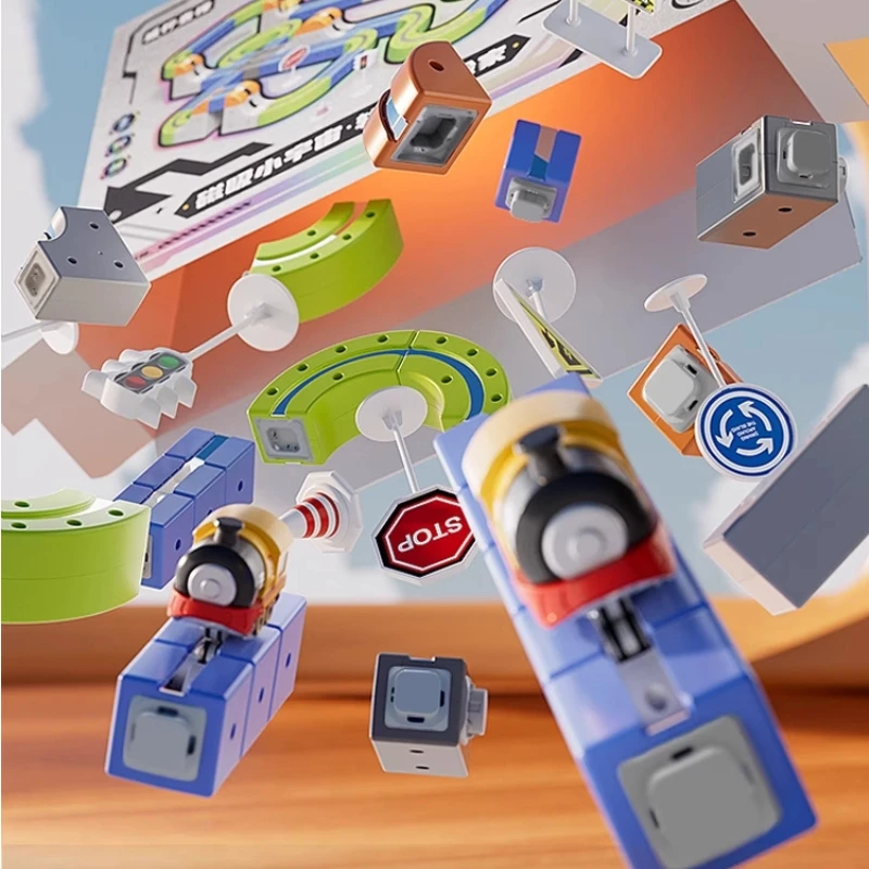 2025 جديد المغناطيسي بنة السكك الحديدية قطار المتغير باستمرار التعليمية الصبي هدية عيد ميلاد تجميع لعبة هدية