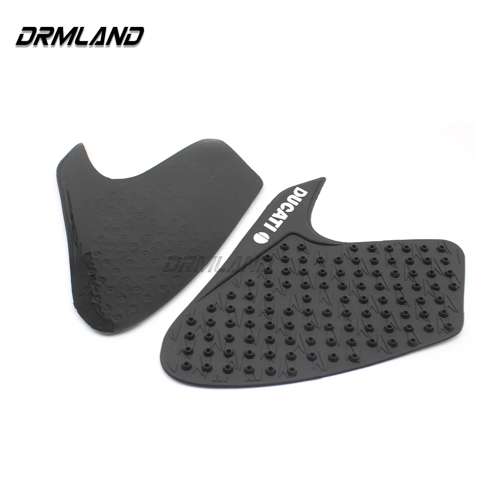 For Ducati Monster 695 696 795 796 821 1100 1100S Motorcycle Anti Slip Sticker Tank Traction Pad Side Knee Grip Protector Black