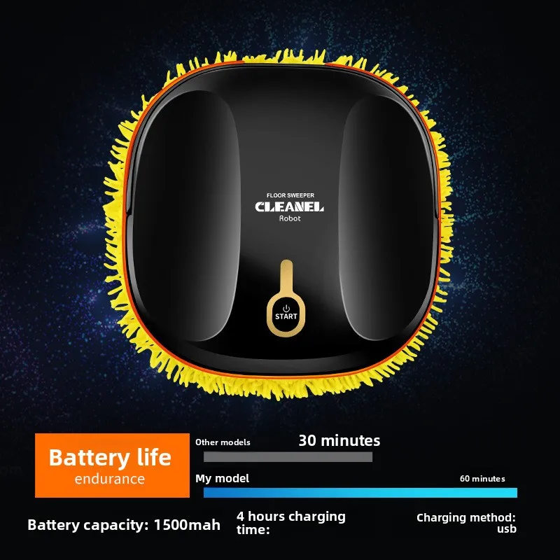 Robot automatico per pulire e spazzare la casa Macchina all-in-one Lavaggio e aspirare Traino a umido Tre in uno