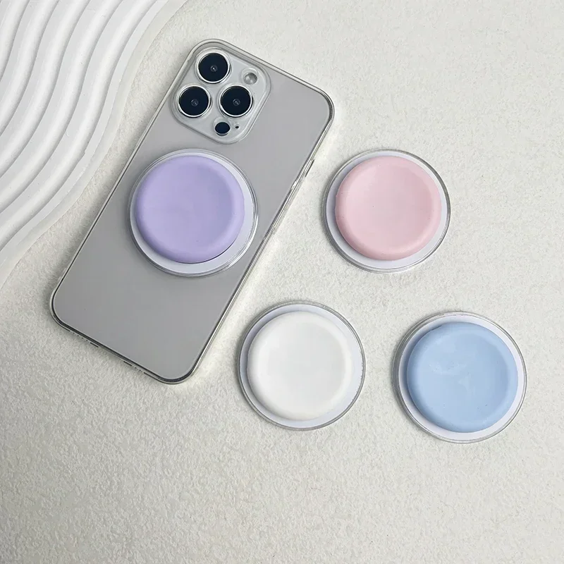 حامل مغناطيسي لطيف متعدد الألوان من السيليكون Magsafe للهاتف Griptok Grip Tok لهاتف IPhone حامل شحن لاسلكي
