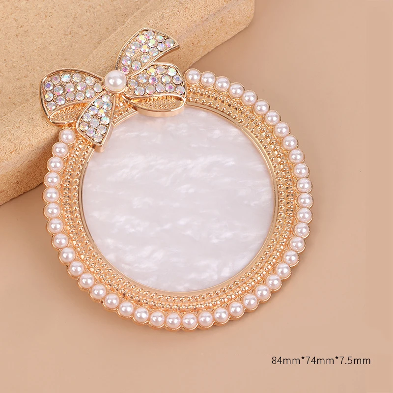 瑪瑙樹脂ネイルアートディスプレイボード、輝くラインストーンとリボン付き、ネイルペイントジェルポリッシュパレット