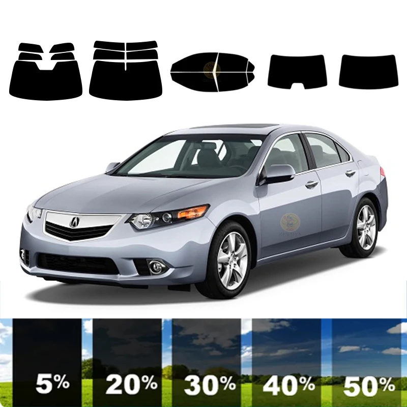 

precut Removable Window Tint Film For Car 100% UVR 5%-70%VLT Heat Insulation Carbon ﻿For ACURA TSX 4 DR SEDAN 2009-2014