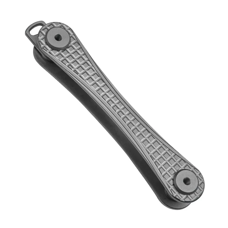 

Creative titanium alloy key storage device, men's mini personalized key clip, car key bag waist hanging
