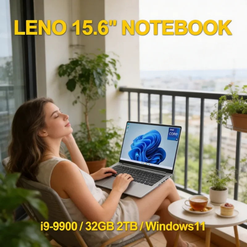 

15.6 Inch Ultra-Thin Portable Notebook Computer Intel Core i7 8550U 32GB 2TB SSD Windows 11 Office Fingerprint Laptop