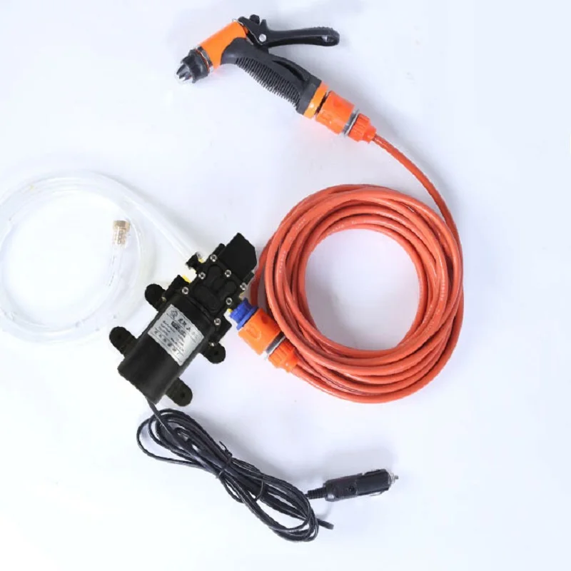 100W Portable 12v Car High Pressure Cleaning Pump Kit 160PSI Electric Cleaning Pump Car Garden Pet Cleaning