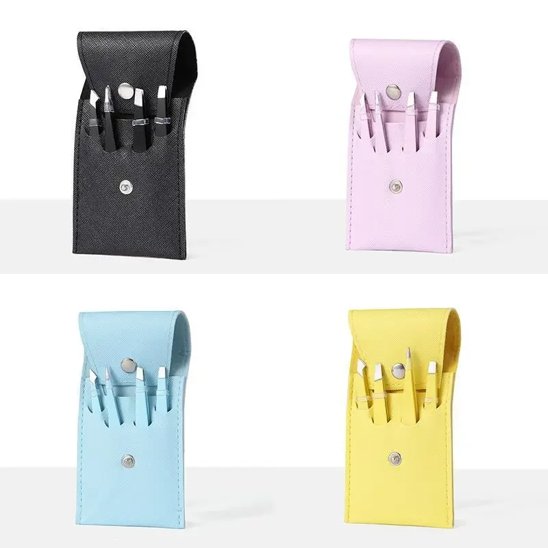 4/6 Stuks Wenkbrauw Ontharing Pincet Rvs Wimper Clip Professionele Lash Pincet Set Wenkbrauw Tang Tip Makeup Tools