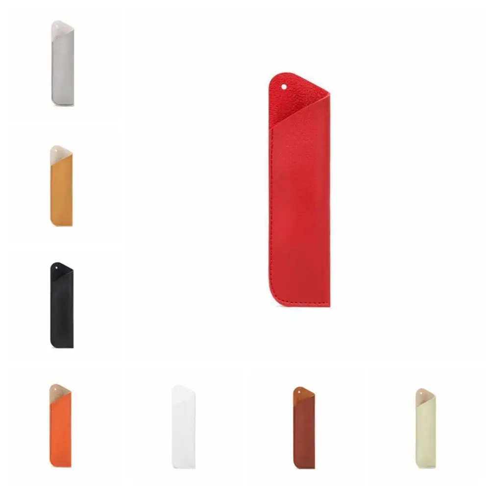 Чехол для ручек, карман из искусственной кожи, кожаный держатель для ручек, защитная сумка для ручек ручной работы, мягкий винтажный чехол для ручек, изысканные подарки