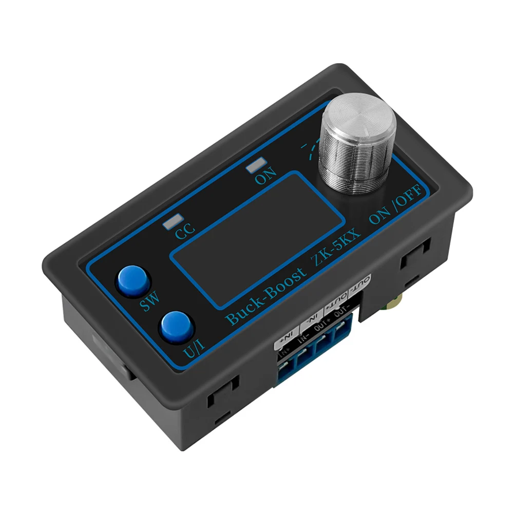 Convertitore buck boost automatico CC ZK-5KX Modulo di alimentazione regolato massimo 5A Display LCD 0,6-36 V per apparecchiature elettroniche
