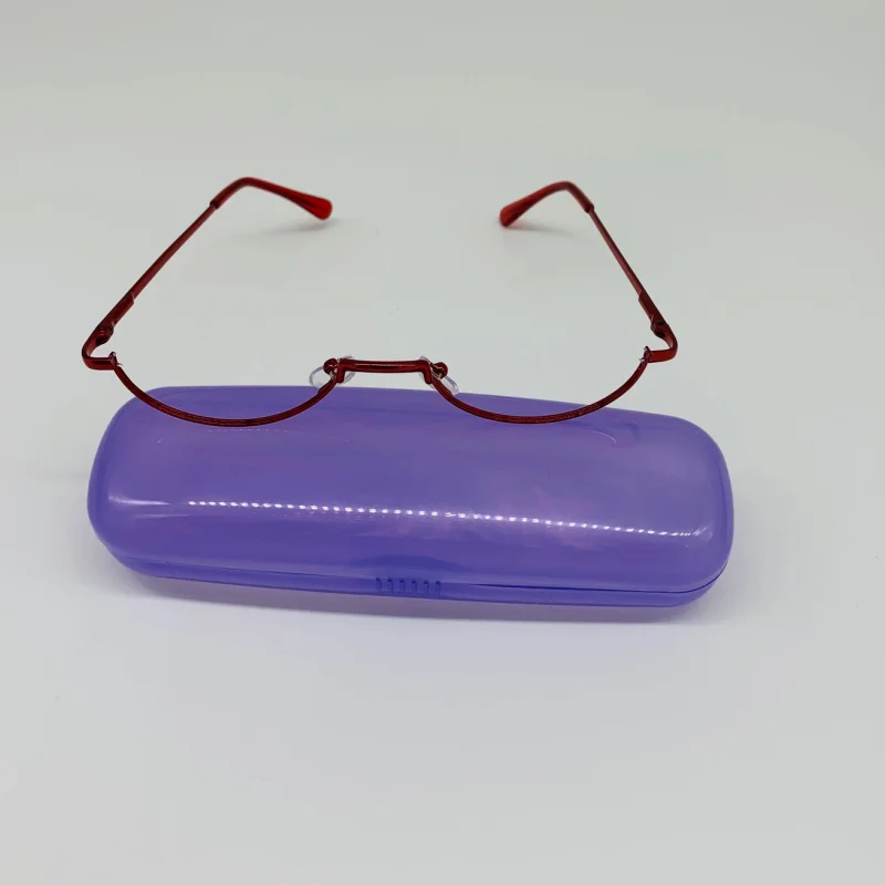 

Anime Shinjo Akane Metal Half Frame Glasses No Lens Cosplay Prop