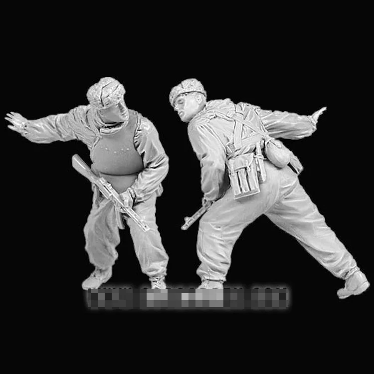 Figura de resina fundida a escala 1/35, modelo de comando de élite soviética, grupo de 5 personas sin pintar, envío gratis