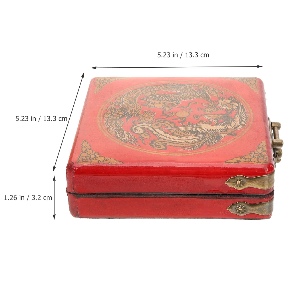 Compass Jewelry Box Miss Retro Decor Jewellery Organizer for Women Wooden Display Case Boxes