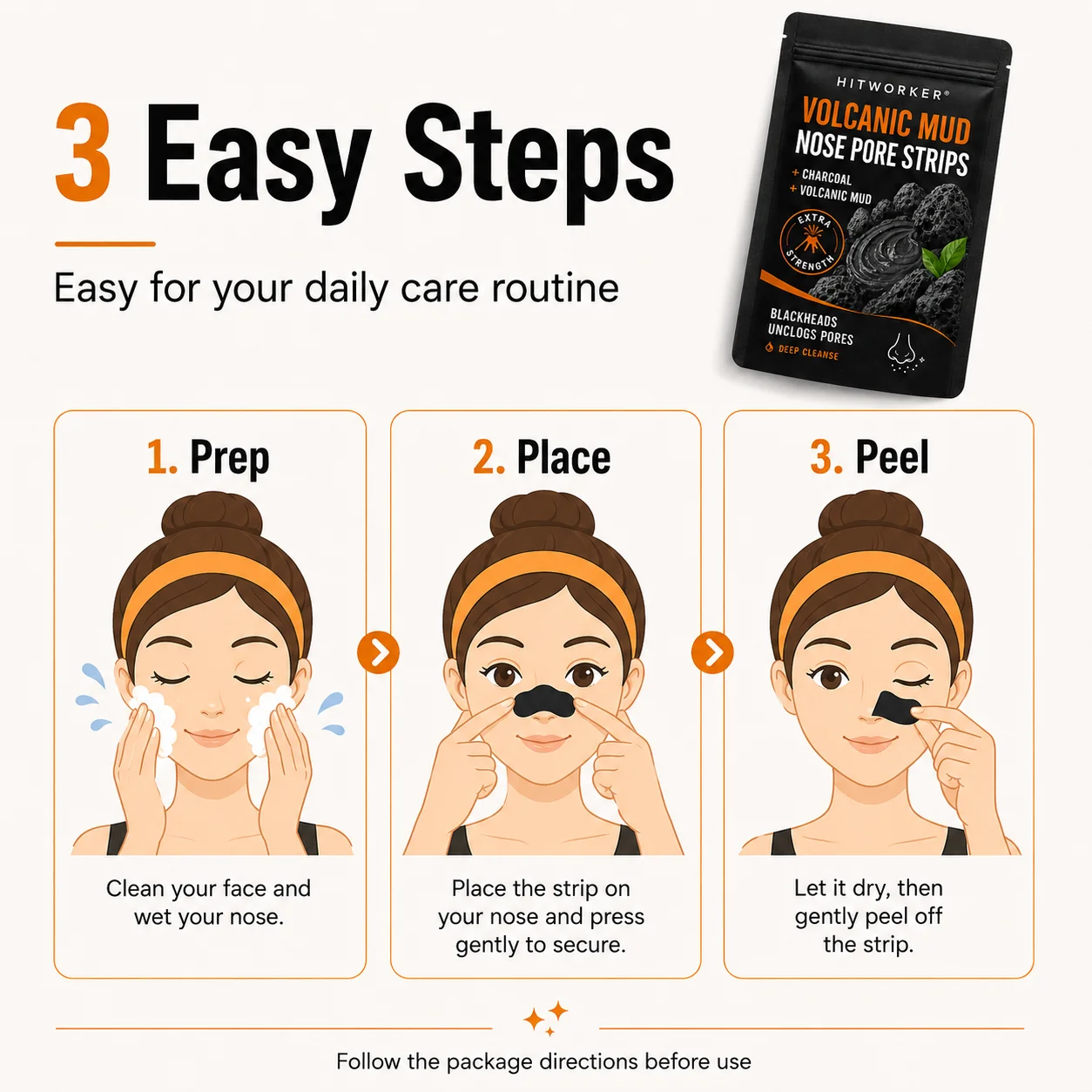 10 stuks mee-eters verwijderen - Charcoal Pore Strip recensie en prijs