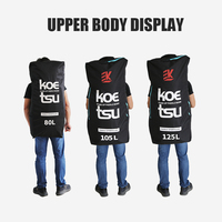 KOETSU 80L/105L/125L Large Capacity Paddle Backpack, Inflatable Paddle Bag, Portable Storage Bag For Outdoor Surfing