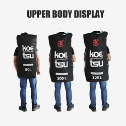 KOETSU 80L/105L/125L Large Capacity Paddle Backpack, Inflatable Paddle Bag, Portable Storage Bag For Outdoor Surfing