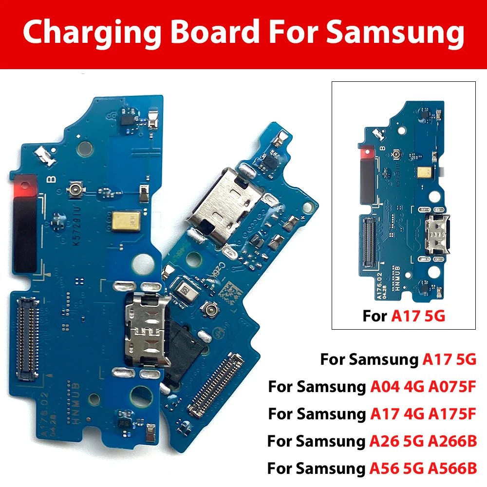 20Pcs, USB Charging Port Dock Charger Plug Connector Board Flex Cable For Samsung A04 4G A17 4G 5G A26 5G A56 5G