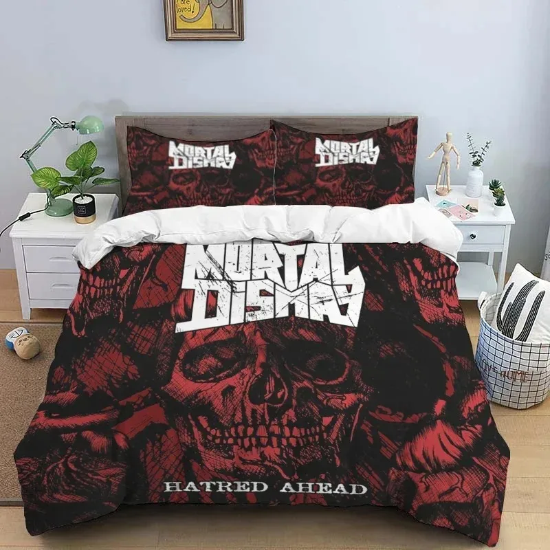 

American cartoon illustration Print Polyester Bedding Sets，Children or Adults for Beds Quilt Cover Pillowcase，Anime bedding set