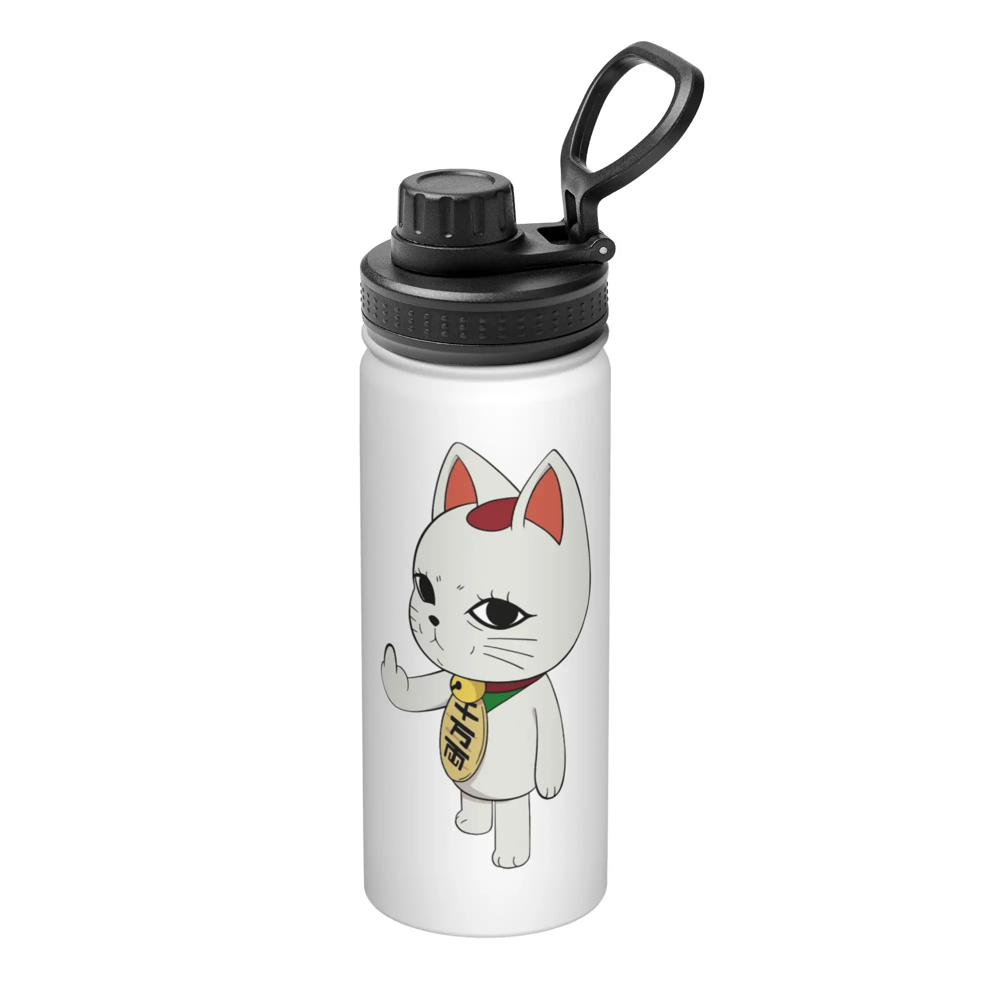 Anime Dandadan Turbo Granny Cat 18OZ Sports Insulated Kettle  Coffee Cups Stainless Steel Office Home Mug Hot Cold Drink