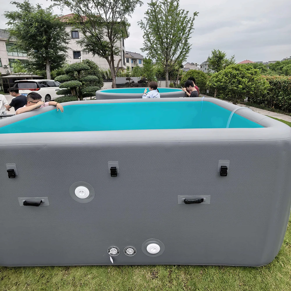 Glamorous Features Custom Pool Size PVC Drop Stitch Swimming Outdoor Piscinas Inflatable Pool for House Backyard