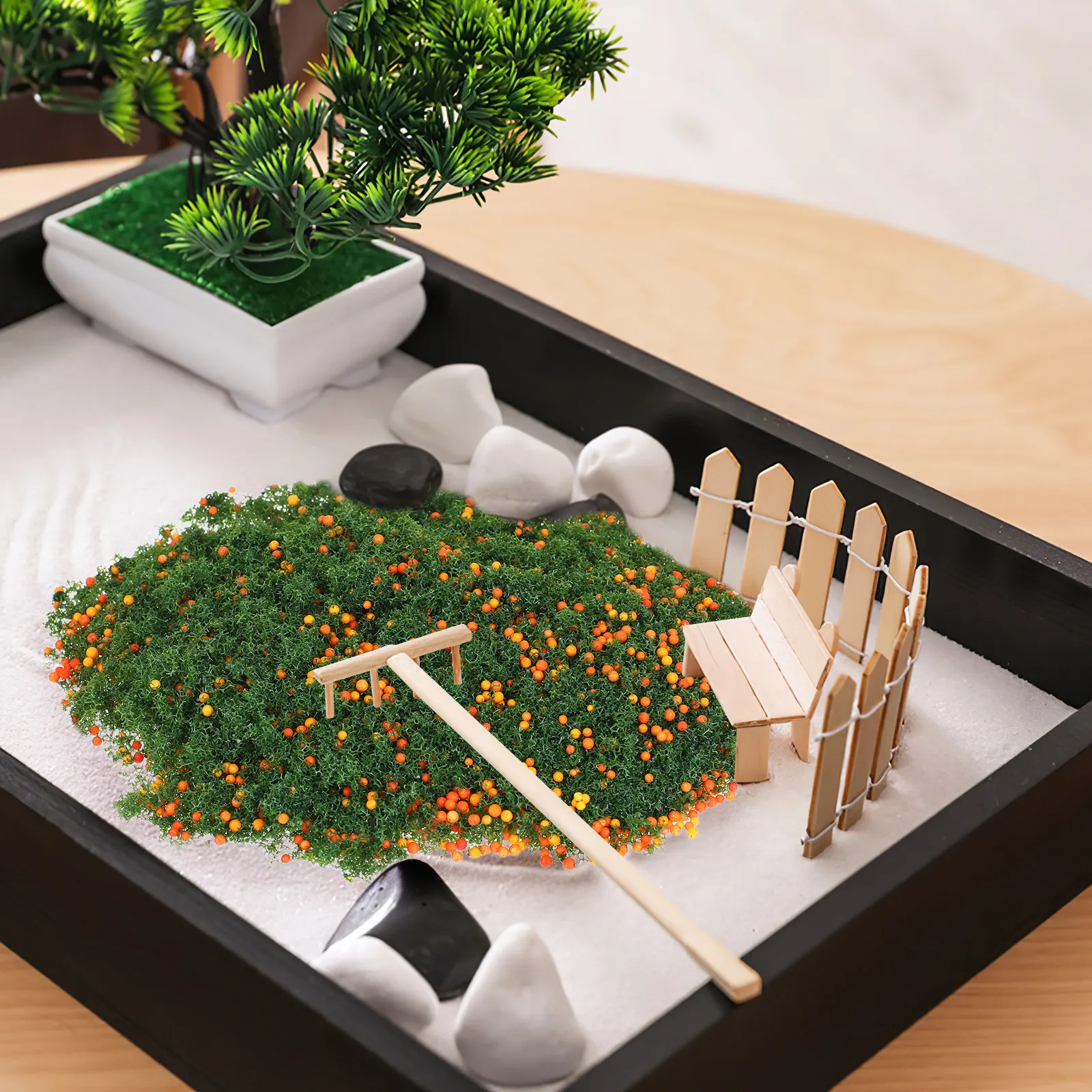 

Набор из 4 упаковок: Искусственная трава для песочниц, декоративная подложка, миниатюрная листва, материалы для диорам