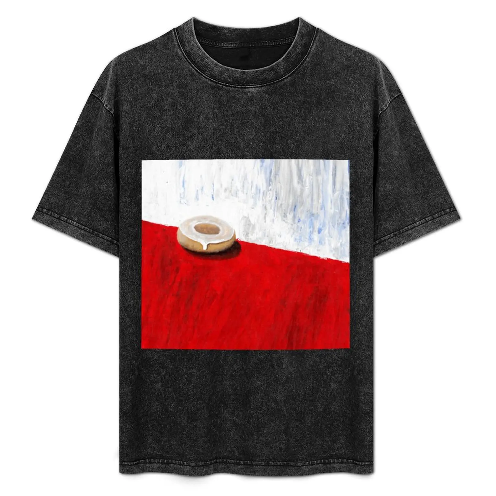 

Glazed donut T-Shirt Basic Solid Color Casual Tee Shirt