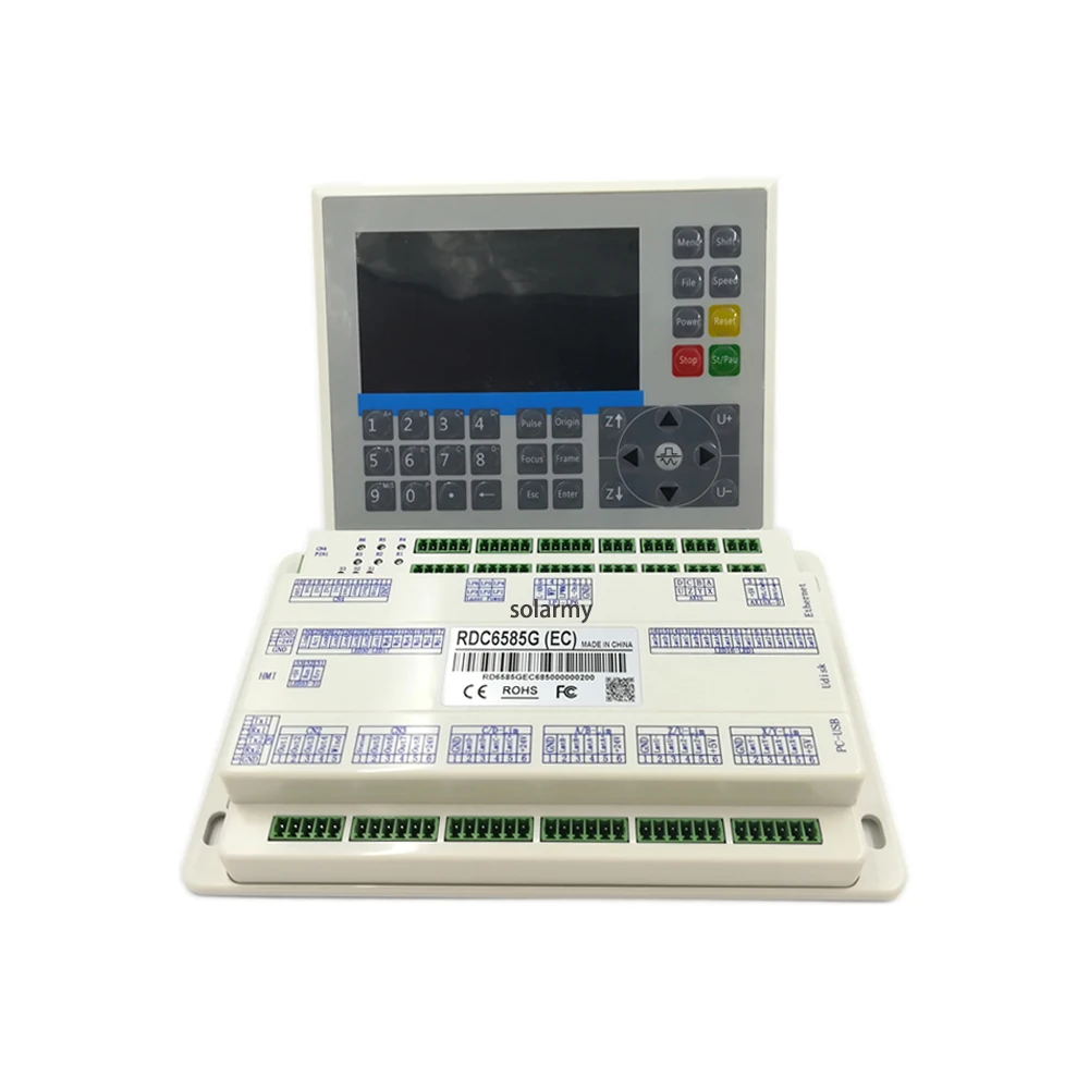 Поддержка 6 лазерных каналов RuiDa Off Line Control Card RDC6585G с 5-дюймовым цветным экраном для станка для лазерной гравировки и резки CO2