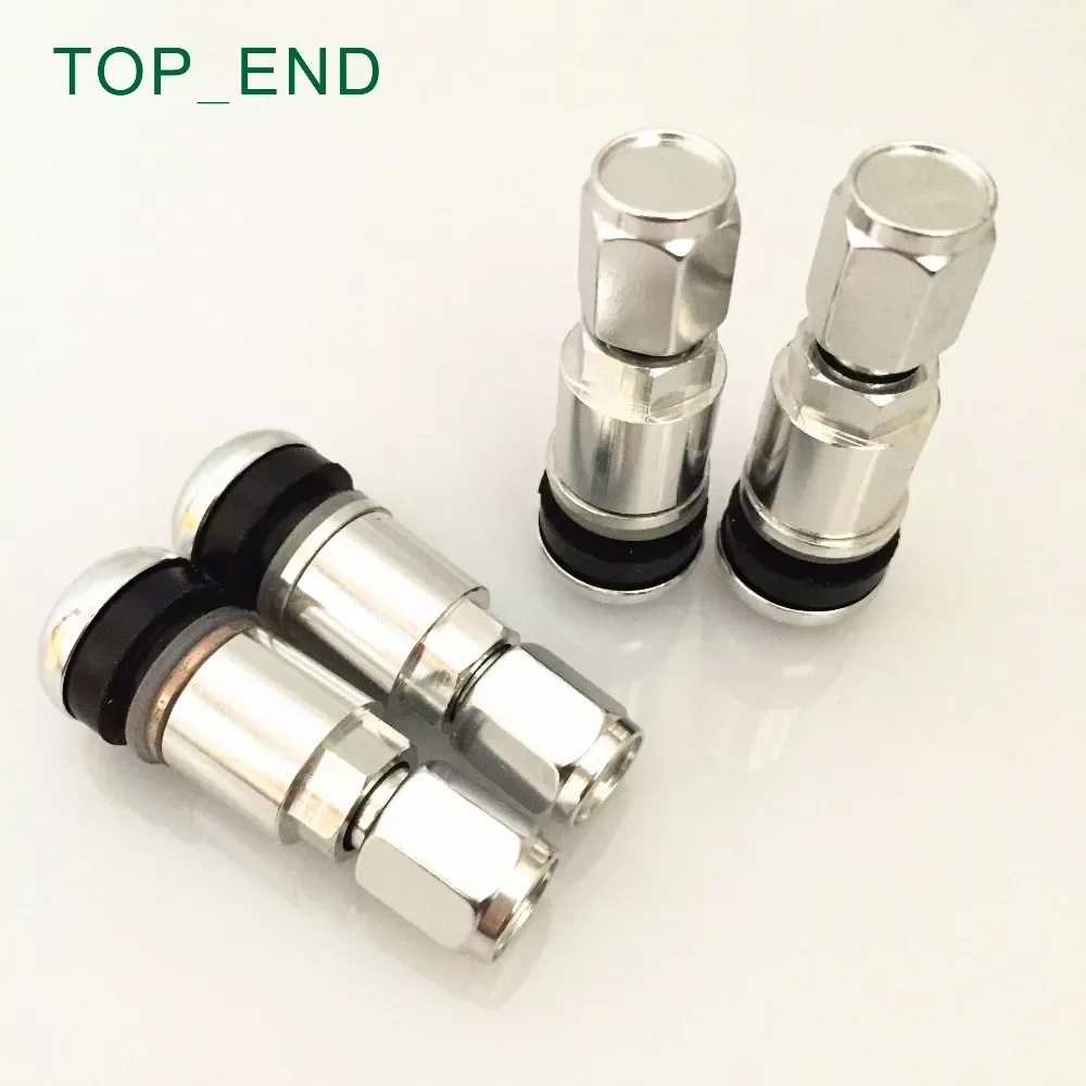 CHROME,MS525AL-HEX,Professional Aluminum Stem Tire Valve,Hex Cap Tyre Valve For Passenger Cars,Fitting Most Cars