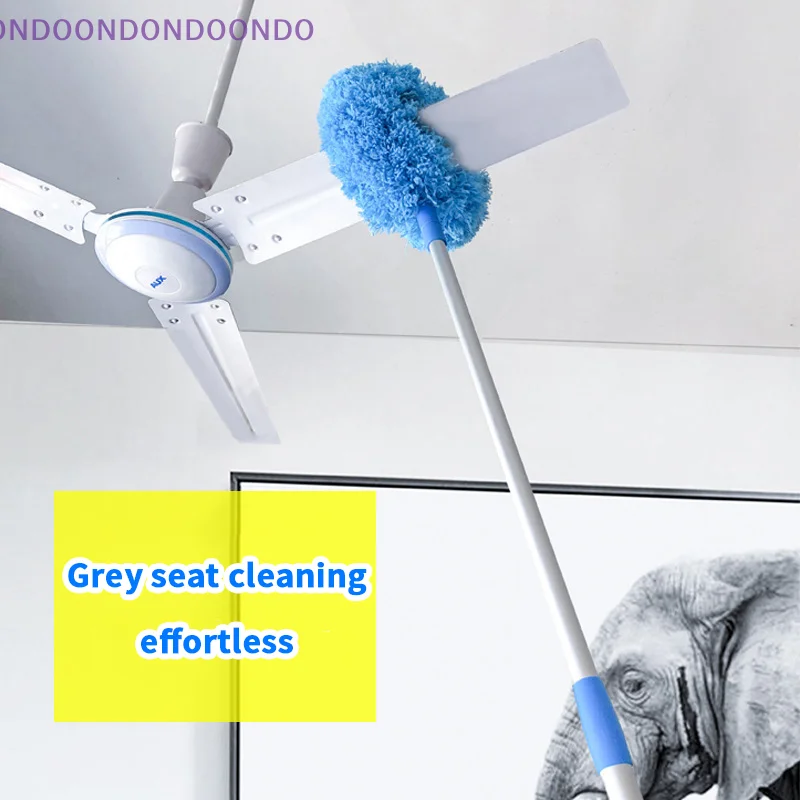 

Щетка для чистки потолочных вентиляторов с удлинительной ручкой, для удаления пыли с высоких потолков, вентиляторов и мебели, съемная.