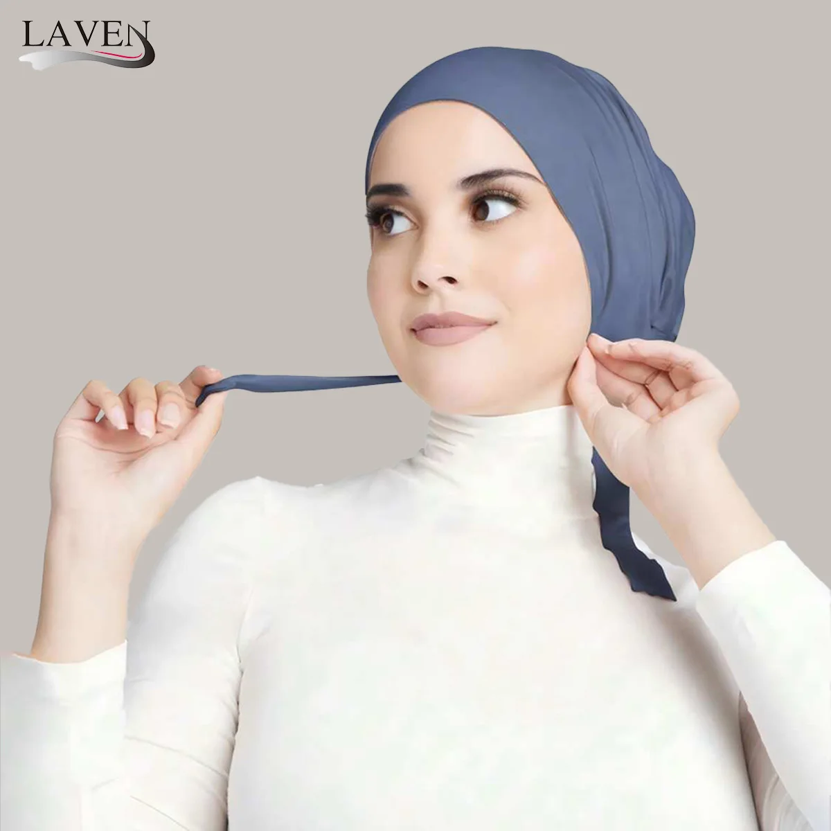 

Модальная мусульманская противоскользящая шляпа-тюрбан, внутренний хиджаб, мягкие шапки, исламский нижний шарф, капот, индийская шляпа, женский повязка на голову, Turbante Mujer