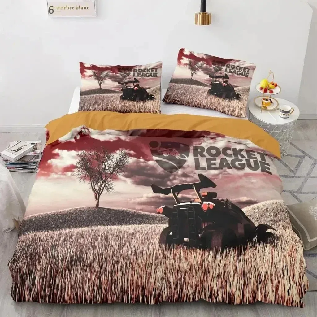 

Rocket League Bedding Set Bedspread Single Twin Full Queen King Size Car Rocket League Bed Set Boys Bedroom Duvetcover