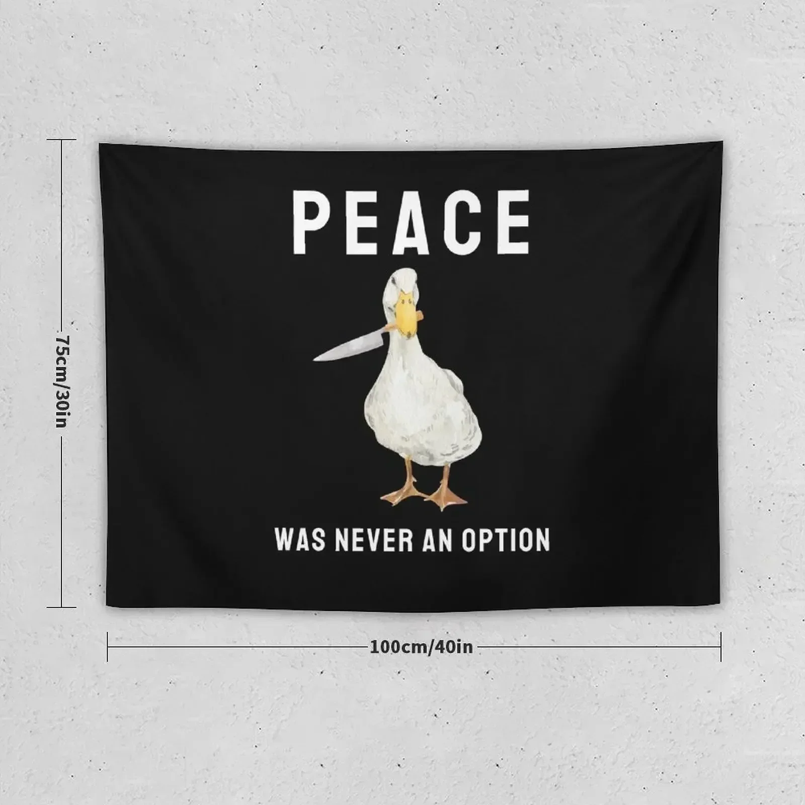 Duck with a knife Tapestry Wall Art Anime Decor Bedrooms Decorations Decor For Room Tapestry