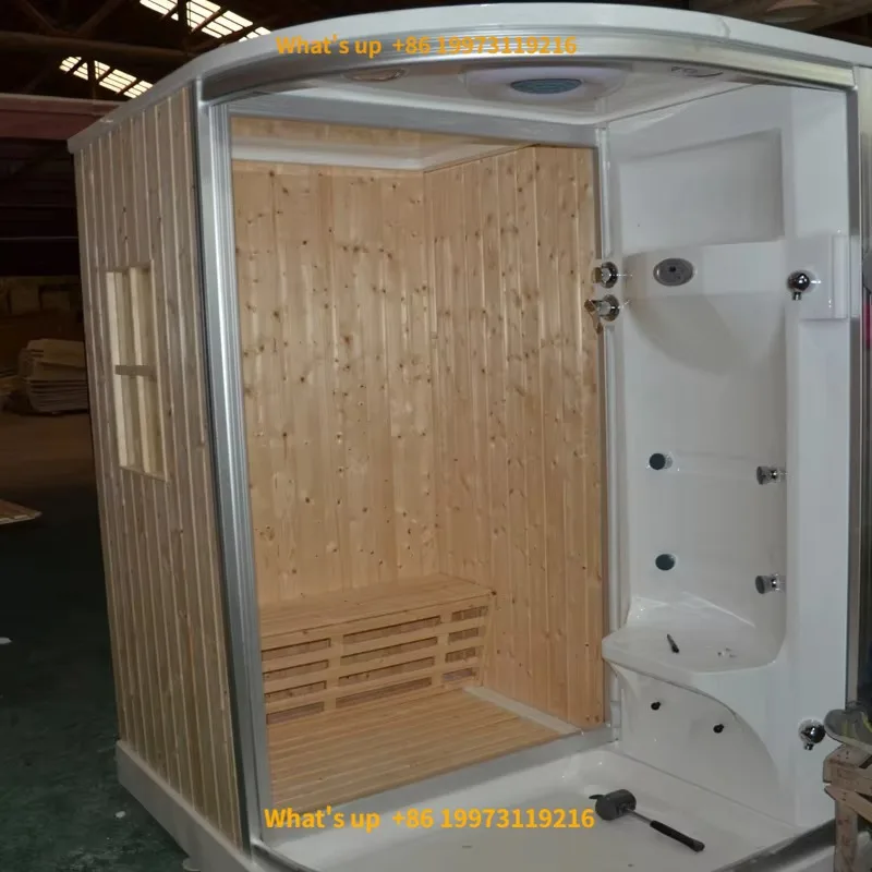 

Горячая новинка 2026: Самая дешевая коммерческая паровая сауна из красного кедра на 2 человека, паровая душевая кабина