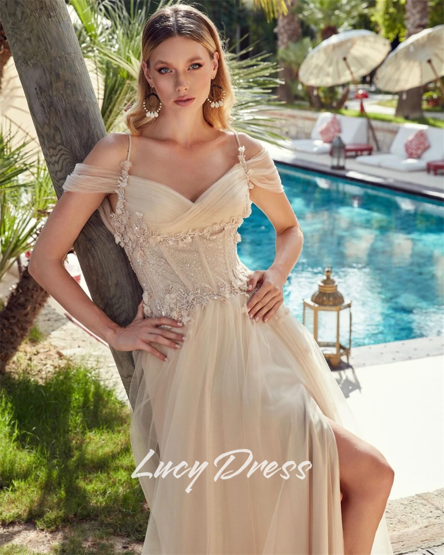 루시 맞춤형 로브 드 칵테일 드레스 특별한 날을위한 이브닝 드레스 웨딩 드레스 해피 샤론 드레스 파티 드레스