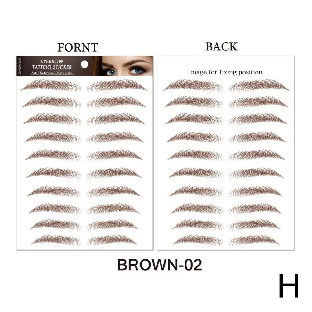 6D Hair Like Eyebrows Stickers for Authentic Look