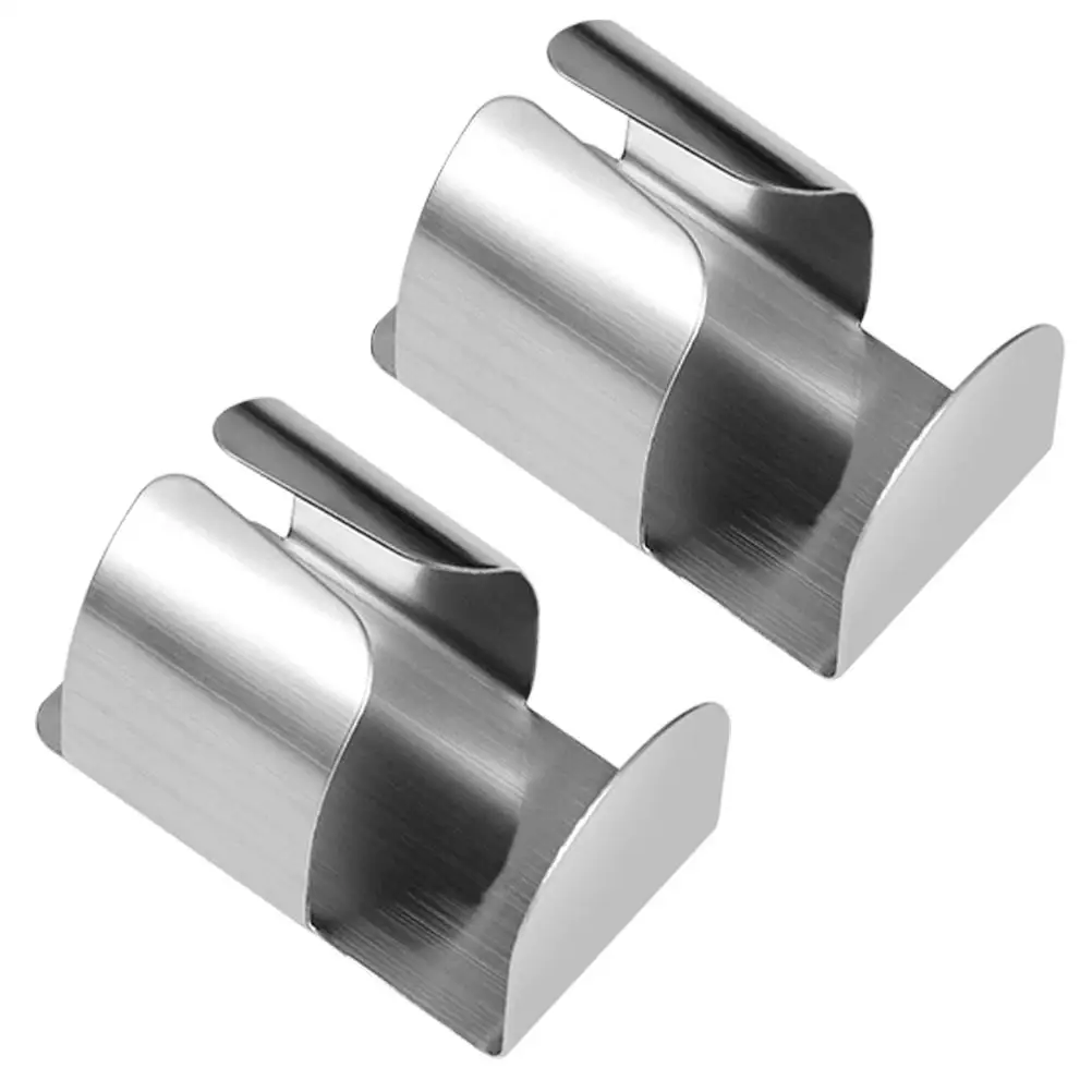 

2Pcs StainlessSteel ElectricToothbrushHolder 304Material WallMounted NonPunching Rack SilverColor BathroomAccessory StorageShelf