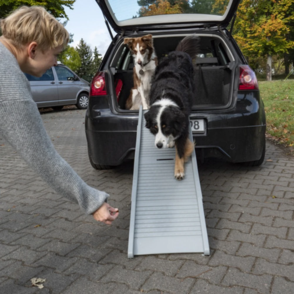 Dog Ramp Folding Portable Climbing Safety Pet Ladder Non-Slip  Pet Stair Ramp for Medium Large Dogs Get Into A Car