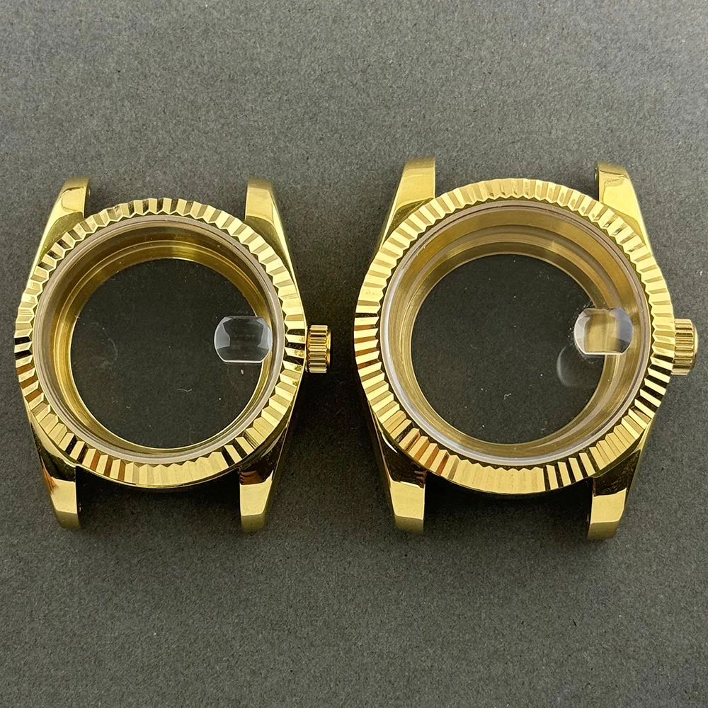 

36mm Case 39mm Case NH35 Gold Case sapphire glass Stainless Steel Waterproof Case Watch Accessories Suitable For NH35 Movement