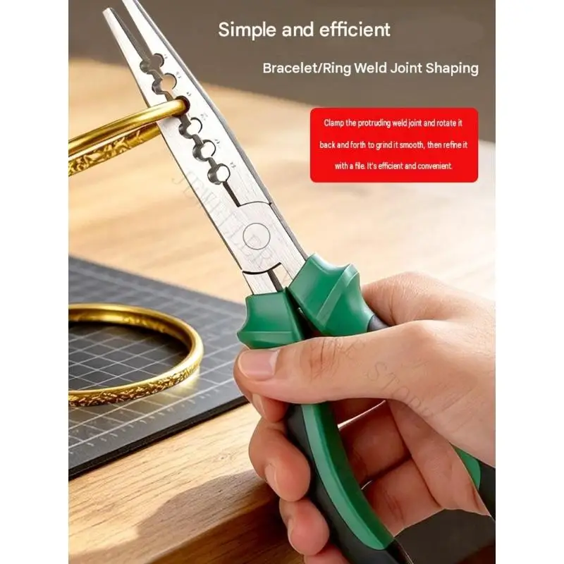 R7UF Jewelry Repair Hand Pliers for Bracelet Shaping and Seam Work