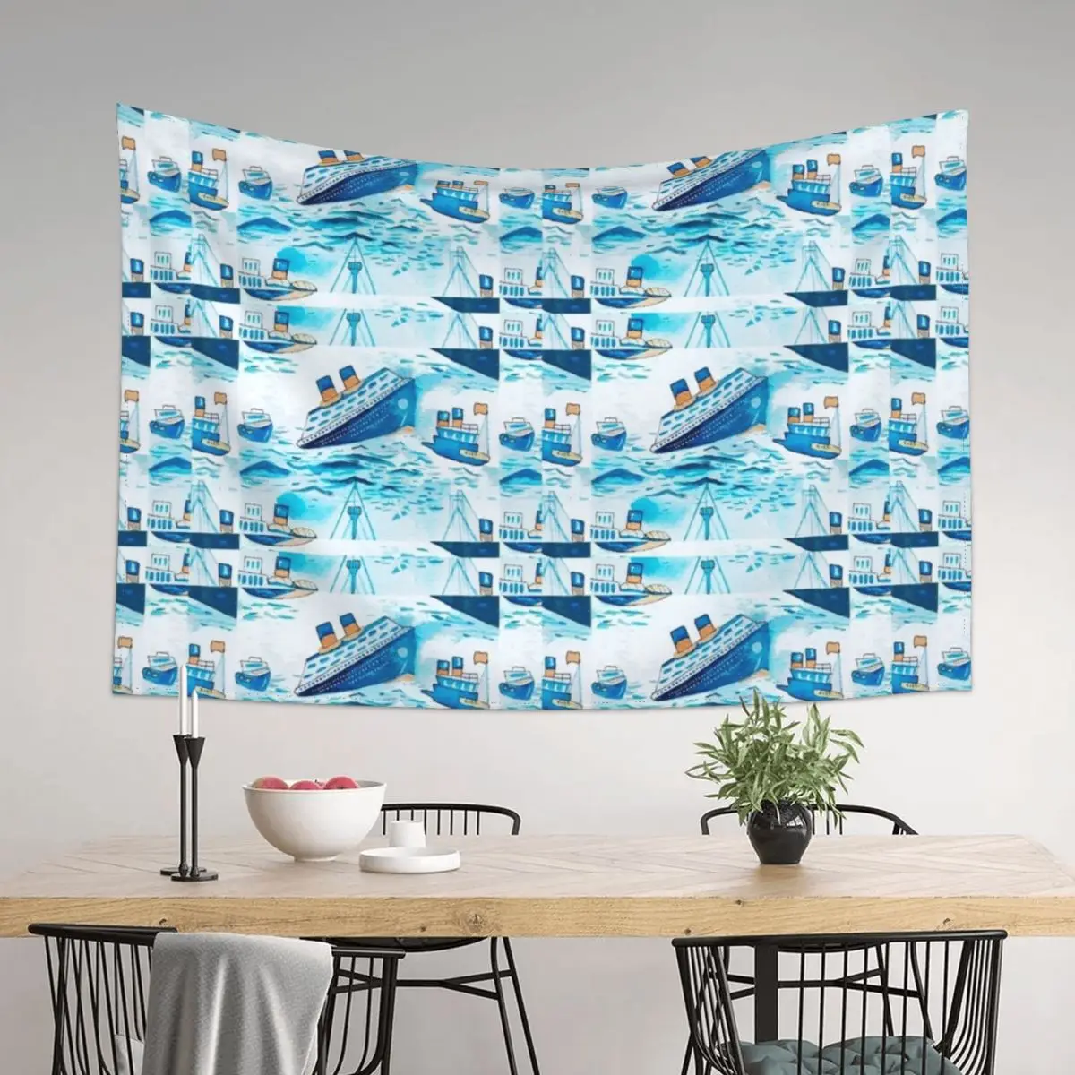 

Ferry Boat Scrub Cap Tapestry Wall Hanging Wall Room Decorations Aesthetic Wall Hangings Decoration Tapestry