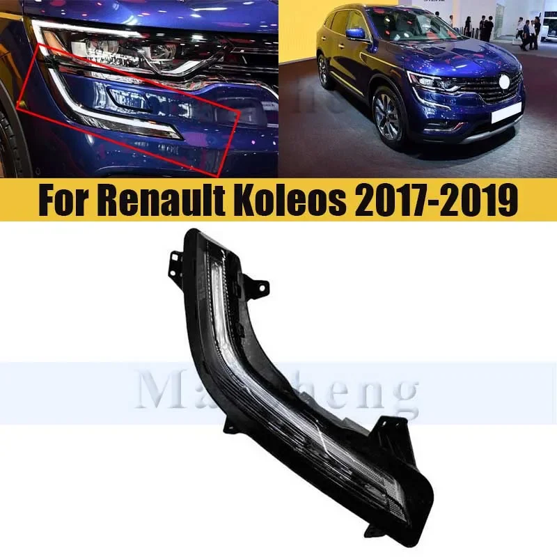 

Front Bumper Daytime Running Light Day Light For Renault Koleos 2017-2019 Daytime Running Lamp Driving FogLamp