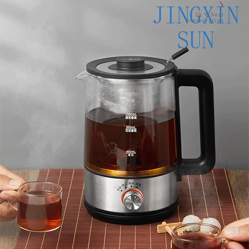 1L Electric Kettle Coffee Maker Tea Maker Black Pu 'er Glass Electric Kettle Steam Teapot Automatic-type Set Electric Tea Kettle