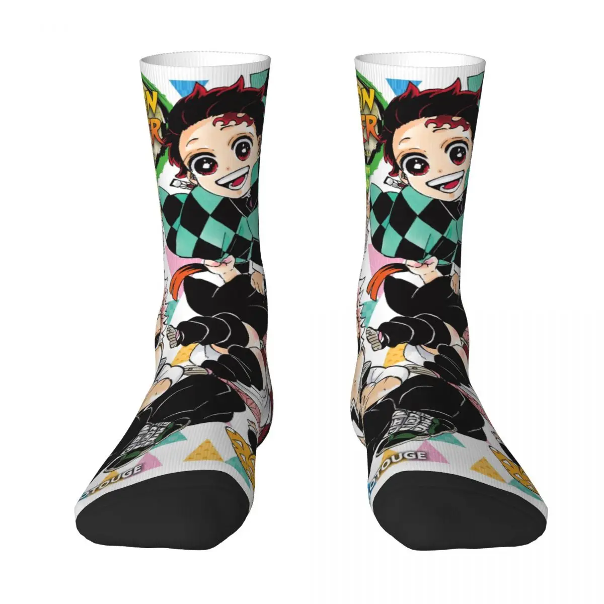 Demon slayer kimetsu no yaiba signs Unisex Socks Hiking 3D Print Happy Socks Street Style Crazy Sock